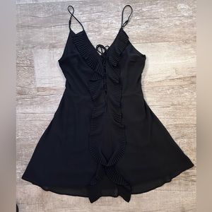WORN ONCE spaghetti strap black dress size M
